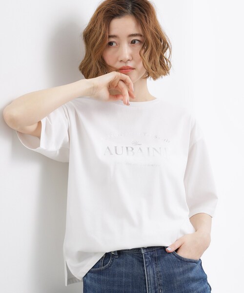 grove(グローブ)の「【UVカット/接触冷感】プリントアソート5分袖Tシャツ(Tシャツ/カットソー・レディース・ホワイト系3/チャコールグレー/オフホワイト/ブラック系/ピンク/アイボリー/ライトイエロー系1/アイボリー系/ブラウン系その他・03/02/05/04/01)」の15枚目の写真