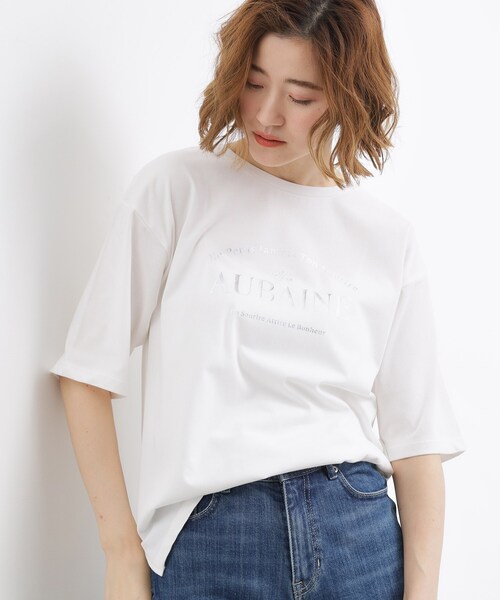 grove(グローブ)の「【UVカット/接触冷感】プリントアソート5分袖Tシャツ(Tシャツ/カットソー・レディース・ホワイト系3/チャコールグレー/オフホワイト/ブラック系/ピンク/アイボリー/ライトイエロー系1/アイボリー系/ブラウン系その他・03/02/05/04/01)」の16枚目の写真