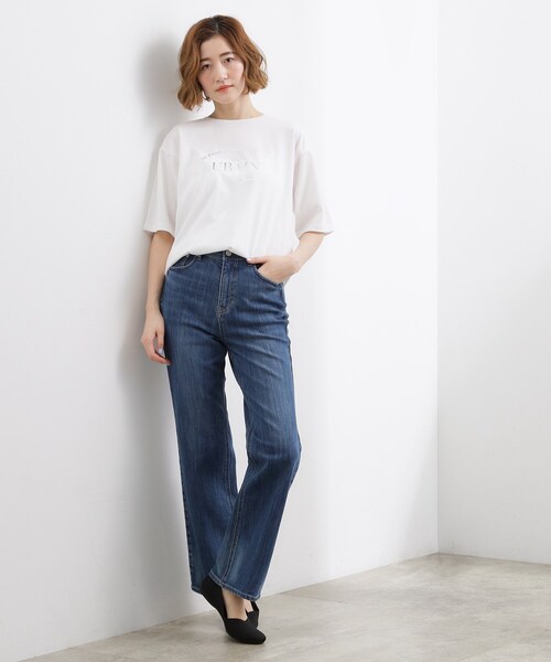 grove(グローブ)の「【UVカット/接触冷感】プリントアソート5分袖Tシャツ(Tシャツ/カットソー・レディース・ホワイト系3/チャコールグレー/オフホワイト/ブラック系/ピンク/アイボリー/ライトイエロー系1/アイボリー系/ブラウン系その他・03/02/05/04/01)」の17枚目の写真