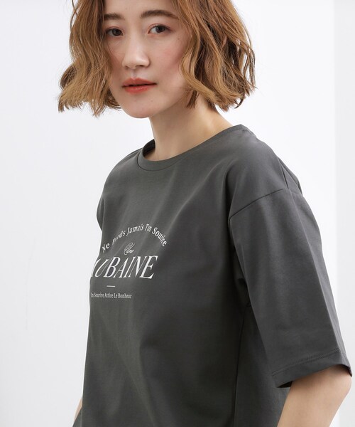 grove(グローブ)の「【UVカット/接触冷感】プリントアソート5分袖Tシャツ(Tシャツ/カットソー・レディース・ホワイト系3/チャコールグレー/オフホワイト/ブラック系/ピンク/アイボリー/ライトイエロー系1/アイボリー系/ブラウン系その他・03/02/05/04/01)」の19枚目の写真