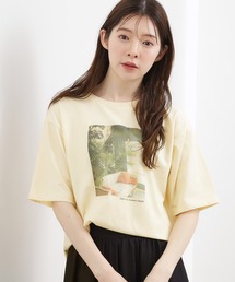 grove | 【UVカット/接触冷感】プリントアソート5分袖Tシャツ(Tシャツ/カットソー)