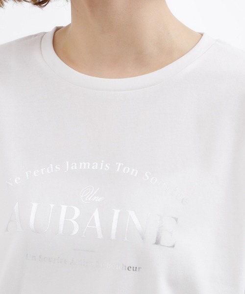 grove(グローブ)の「【UVカット/接触冷感】プリントアソート5分袖Tシャツ(Tシャツ/カットソー・レディース・ホワイト系3/チャコールグレー/オフホワイト/ブラック系/ピンク/アイボリー/ライトイエロー系1/アイボリー系/ブラウン系その他・03/02/05/04/01)」の10枚目の写真