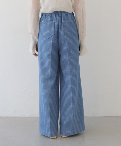CLEIO（クレイオ）の「【CLEIO】セットアップデニムワイドパンツ SET-UP DENIM WIDE PANTS（デニムパンツ・レディース・ライトブルー/インディゴブルー・MEDIUM/SMALL）」の9枚目の写真