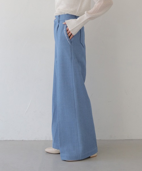 CLEIO（クレイオ）の「【CLEIO】セットアップデニムワイドパンツ SET-UP DENIM WIDE PANTS（デニムパンツ・レディース・ライトブルー/インディゴブルー・MEDIUM/SMALL）」の8枚目の写真