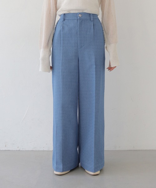 CLEIO（クレイオ）の「【CLEIO】セットアップデニムワイドパンツ SET-UP DENIM WIDE PANTS（デニムパンツ・レディース・ライトブルー/インディゴブルー・MEDIUM/SMALL）」の7枚目の写真