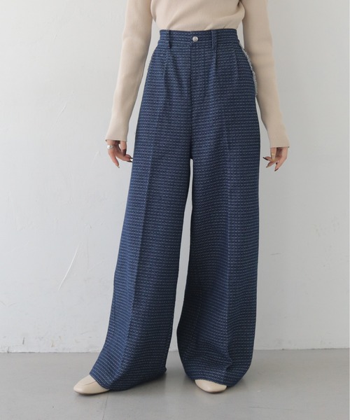 CLEIO（クレイオ）の「【CLEIO】セットアップデニムワイドパンツ SET-UP DENIM WIDE PANTS（デニムパンツ・レディース・ライトブルー/インディゴブルー・MEDIUM/SMALL）」の12枚目の写真