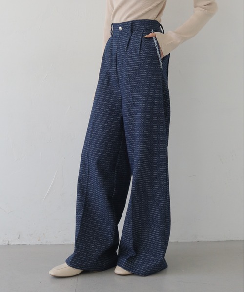 CLEIO（クレイオ）の「【CLEIO】セットアップデニムワイドパンツ SET-UP DENIM WIDE PANTS（デニムパンツ・レディース・ライトブルー/インディゴブルー・MEDIUM/SMALL）」の14枚目の写真