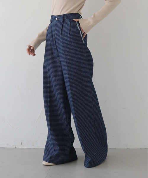 CLEIO（クレイオ）の「【CLEIO】セットアップデニムワイドパンツ SET-UP DENIM WIDE PANTS（デニムパンツ・レディース・ライトブルー/インディゴブルー・MEDIUM/SMALL）」の15枚目の写真