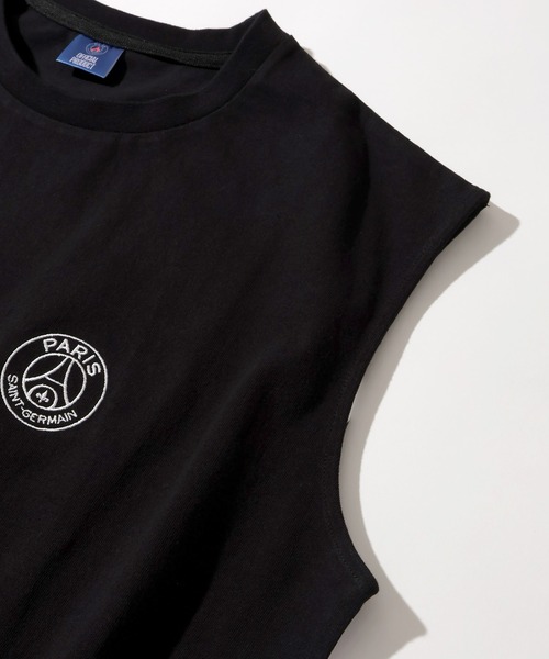 PARIS SAINT-GERMAIN（パリサンジェルマン）の「【Paris Saint-Germain/パリサンジェルマン】ロゴエンブレム ノースリーブカットソー（Tシャツ/カットソー・メンズ・ブラック/ホワイト/スミクロ・M/L/XL）」の14枚目の写真