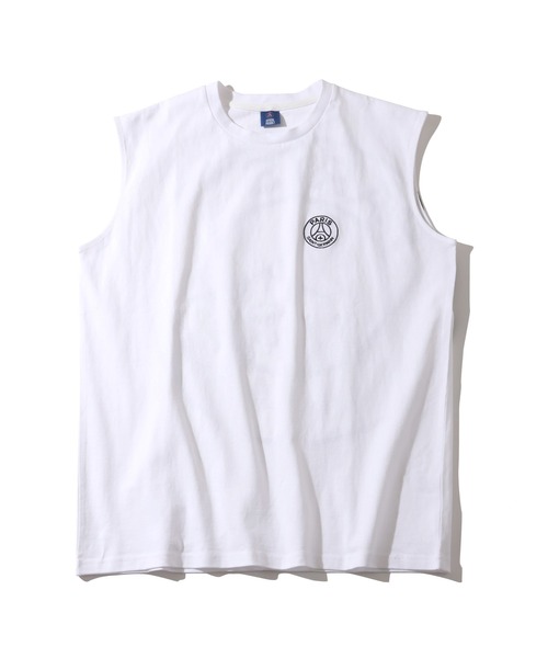 PARIS SAINT-GERMAIN（パリサンジェルマン）の「【Paris Saint-Germain/パリサンジェルマン】ロゴエンブレム ノースリーブカットソー（Tシャツ/カットソー・メンズ・ブラック/ホワイト/スミクロ・M/L/XL）」の12枚目の写真