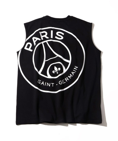 PARIS SAINT-GERMAIN（パリサンジェルマン）の「【Paris Saint-Germain/パリサンジェルマン】ロゴエンブレム ノースリーブカットソー（Tシャツ/カットソー・メンズ・ブラック/ホワイト/スミクロ・M/L/XL）」の9枚目の写真