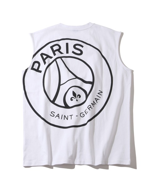 PARIS SAINT-GERMAIN（パリサンジェルマン）の「【Paris Saint-Germain/パリサンジェルマン】ロゴエンブレム ノースリーブカットソー（Tシャツ/カットソー・メンズ・ブラック/ホワイト/スミクロ・M/L/XL）」の13枚目の写真