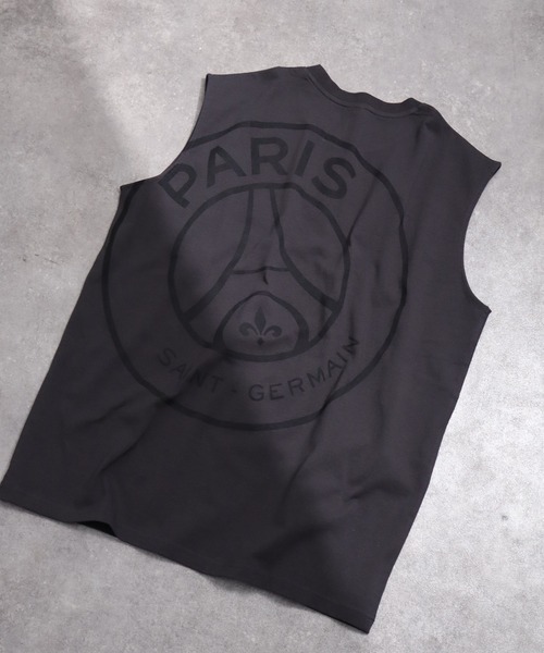 PARIS SAINT-GERMAIN（パリサンジェルマン）の「【Paris Saint-Germain/パリサンジェルマン】ロゴエンブレム ノースリーブカットソー（Tシャツ/カットソー・メンズ・ブラック/ホワイト/スミクロ・M/L/XL）」の7枚目の写真