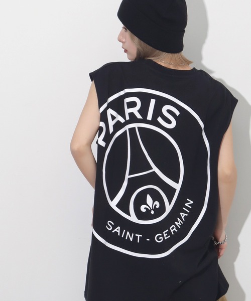 PARIS SAINT-GERMAIN(パリサンジェルマン)の「【Paris Saint-Germain/パリサンジェルマン】ロゴエンブレム ノースリーブカットソー(Tシャツ/カットソー・メンズ・ブラック/ホワイト/スミクロ・M/L/XL)」の22枚目の写真