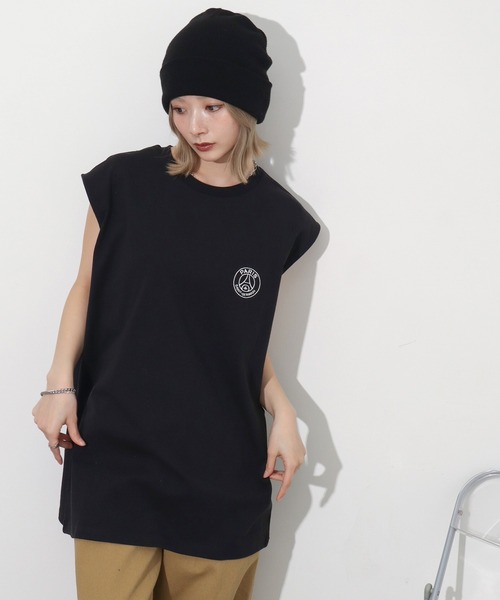 PARIS SAINT-GERMAIN(パリサンジェルマン)の「【Paris Saint-Germain/パリサンジェルマン】ロゴエンブレム ノースリーブカットソー(Tシャツ/カットソー・メンズ・ブラック/ホワイト/スミクロ・M/L/XL)」の20枚目の写真