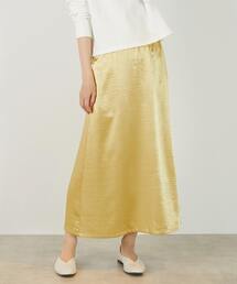 MELROSE claire（メルローズ クレール）の「【ヘビーサテンナロースカート】（スカート）」