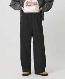 BEAUTY&YOUTH UNITED ARROWS | ラインゴム ワイドパンツ ウォッシャブル 防シワ(その他パンツ)