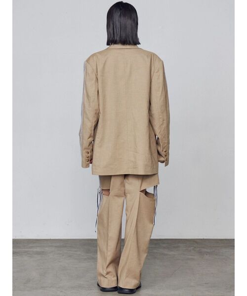 EMODA（エモダ）の「ダブルラインルーズパンツ（その他パンツ・レディース・グレー/ベージュ・SMALL/MEDIUM）」の9枚目の写真