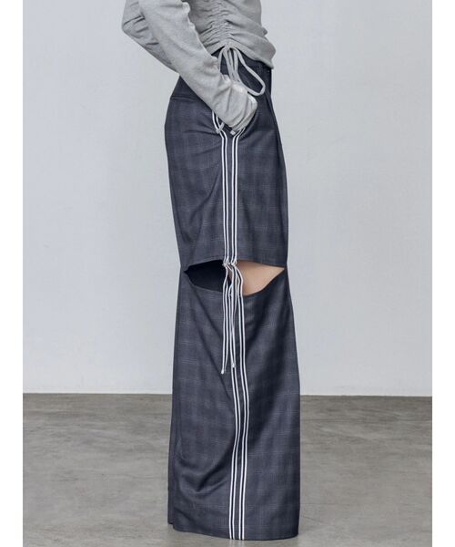 EMODA（エモダ）の「ダブルラインルーズパンツ（その他パンツ・レディース・グレー/ベージュ・SMALL/MEDIUM）」の10枚目の写真