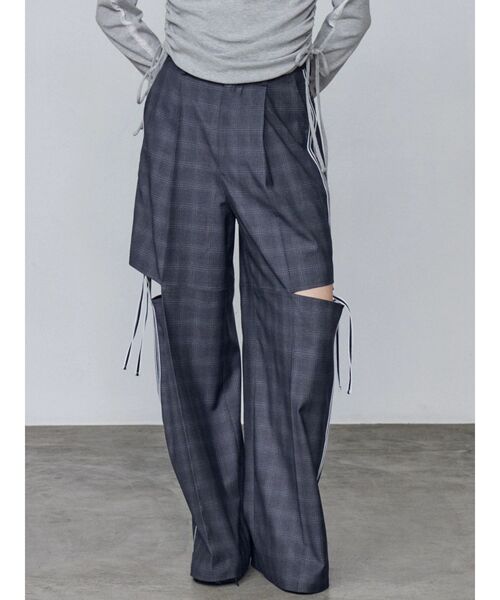 EMODA（エモダ）の「ダブルラインルーズパンツ（その他パンツ・レディース・グレー/ベージュ・SMALL/MEDIUM）」の11枚目の写真