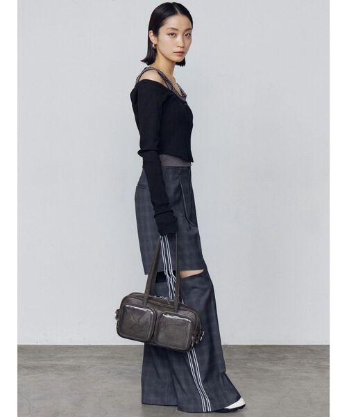 EMODA（エモダ）の「ダブルラインルーズパンツ（その他パンツ・レディース・グレー/ベージュ・SMALL/MEDIUM）」の16枚目の写真