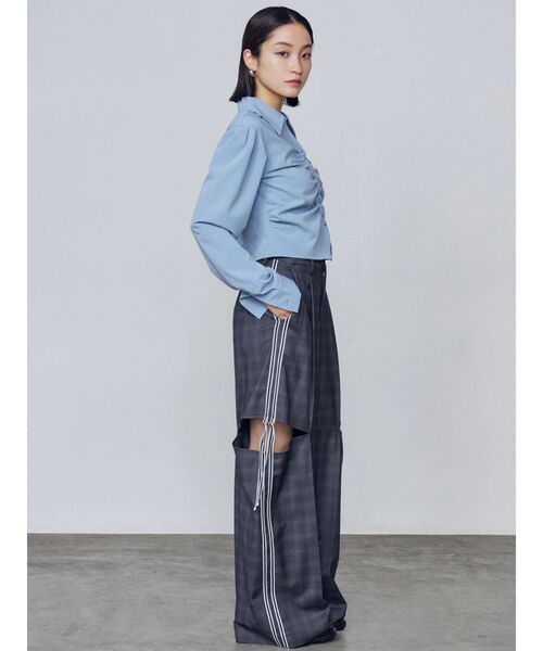 EMODA（エモダ）の「ダブルラインルーズパンツ（その他パンツ・レディース・グレー/ベージュ・SMALL/MEDIUM）」の18枚目の写真