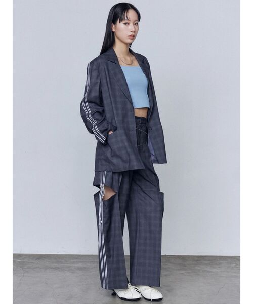 EMODA（エモダ）の「ダブルラインルーズパンツ（その他パンツ・レディース・グレー/ベージュ・SMALL/MEDIUM）」の19枚目の写真