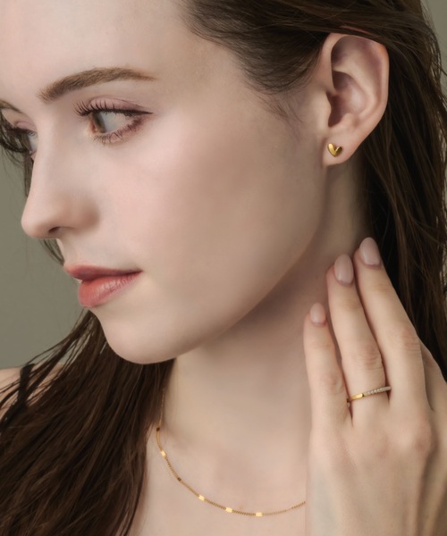 muku(ムク)の「PIERCE/NUANCE HEART(ピアス(両耳用)・レディース・シルバー/ゴールド・FREE)」の7枚目の写真