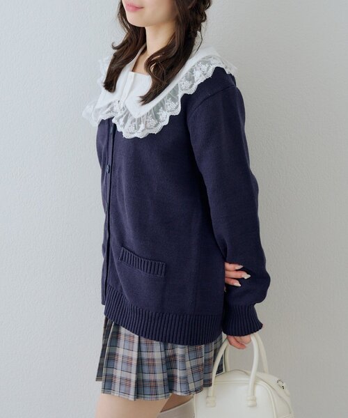 U.S. POLO ASSN.(ユーエスポロアッスン)の「【U.S. POLO ASSN. ×RMAF】スクールカーディガン(カーディガン/ボレロ・レディース・オフホワイト/ベージュ/ネイビー・LARGE/MEDIUM)」の21枚目の写真