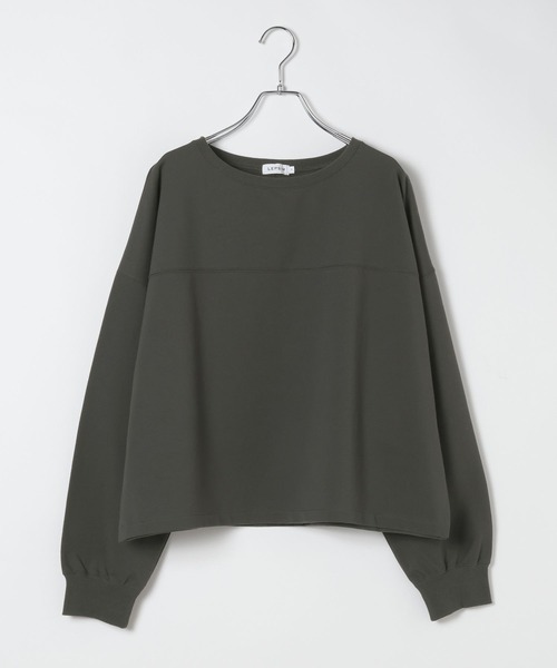 LEPSIM（レプシィム）の「選べる丈長袖プルオーバー　639380（Tシャツ/カットソー・レディース・ブルー/オフホワイト/チャコールグレー・FREE/TALL）」の2枚目の写真