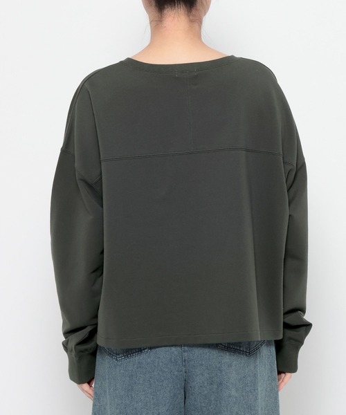 LEPSIM（レプシィム）の「選べる丈長袖プルオーバー　639380（Tシャツ/カットソー・レディース・ブルー/オフホワイト/チャコールグレー・FREE/TALL）」の7枚目の写真