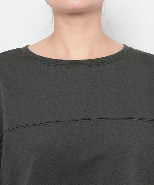 LEPSIM（レプシィム）の「選べる丈長袖プルオーバー　639380（Tシャツ/カットソー・レディース・ブルー/オフホワイト/チャコールグレー・FREE/TALL）」の8枚目の写真