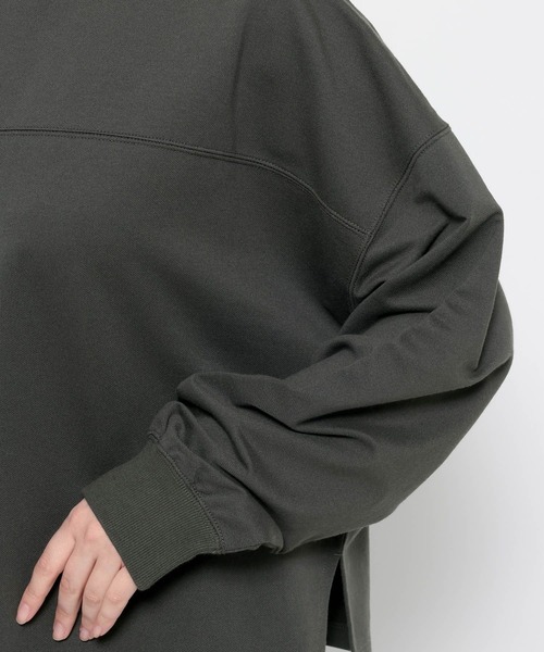 LEPSIM（レプシィム）の「選べる丈長袖プルオーバー　639380（Tシャツ/カットソー・レディース・ブルー/オフホワイト/チャコールグレー・FREE/TALL）」の9枚目の写真