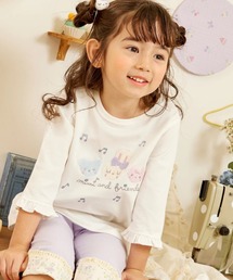 KP（ケーピー）の「mimiちゃんとフレンズ 7分袖Tシャツ 【POMプロテクト加工】（Tシャツ/カットソー）」