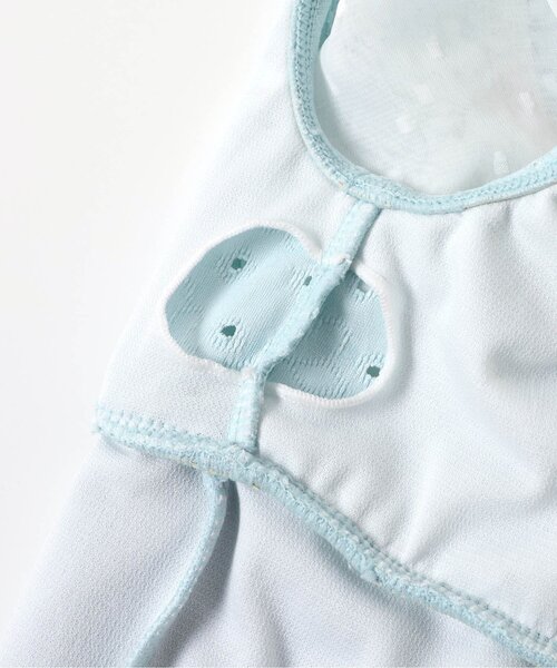 apres les cours（アプレレクール）の「【UVカット】レース・花柄シアーフリルワンピース水着_ジュニア対応（水着・キッズ・サックスブルー/その他3・80/90/100/110/120/130/140）」の19枚目の写真
