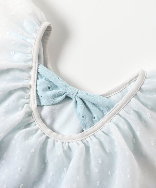 apres les cours（アプレレクール）の「【UVカット】レース・花柄シアーフリルワンピース水着（水着・キッズ・サックスブルー/その他3・80/90/100/110/120/130/140）」の22枚目の写真