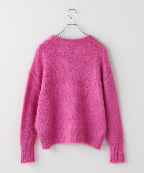 JOURNAL STANDARD（ジャーナルスタンダード）の「ヴァージニアシャギープルオーバー（ニット/セーター・レディース・ピンク/ブラック・FREE）」の3枚目の写真