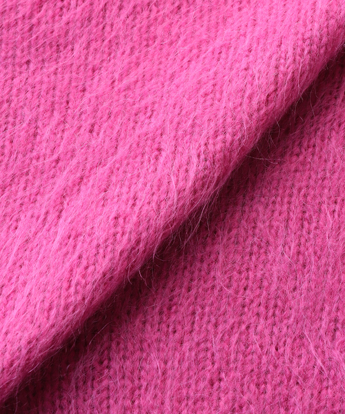 JOURNAL STANDARD（ジャーナルスタンダード）の「ヴァージニアシャギープルオーバー（ニット/セーター・レディース・ピンク/ブラック・FREE）」の7枚目の写真