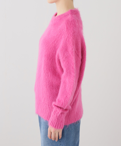 JOURNAL STANDARD（ジャーナルスタンダード）の「ヴァージニアシャギープルオーバー（ニット/セーター・レディース・ピンク/ブラック・FREE）」の9枚目の写真