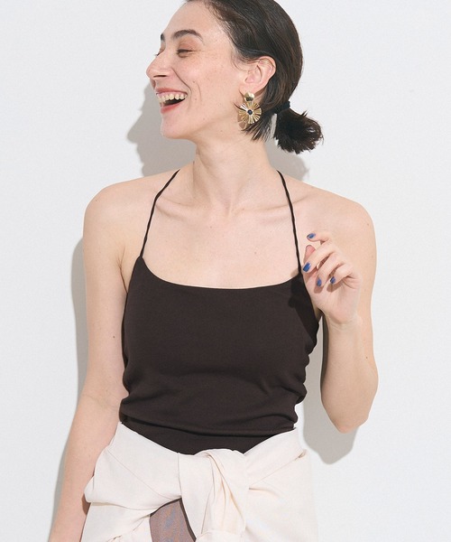 coca（coca）（コカ）の「OUT BRA  クロスキャミソール（キャミソール・レディース・ブラウン/ホワイト/ブラック・L/M/S）」の3枚目の写真