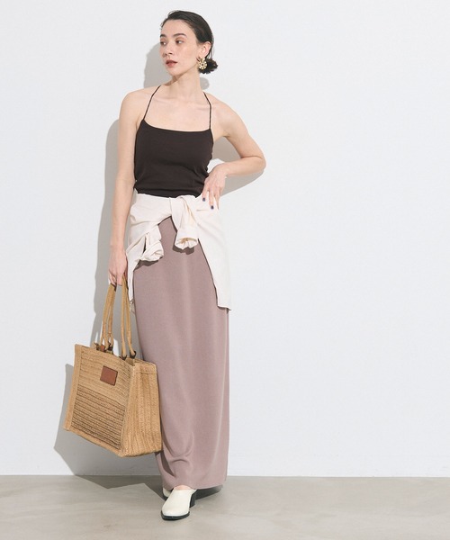 coca（coca）（コカ）の「OUT BRA  クロスキャミソール（キャミソール・レディース・ブラウン/ホワイト/ブラック・L/M/S）」の10枚目の写真