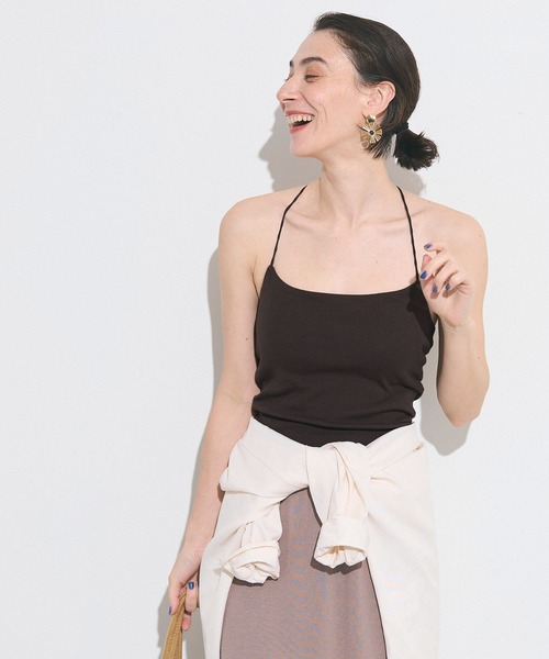 coca（coca）（コカ）の「OUT BRA  クロスキャミソール（キャミソール・レディース・ブラウン/ホワイト/ブラック・L/M/S）」の13枚目の写真