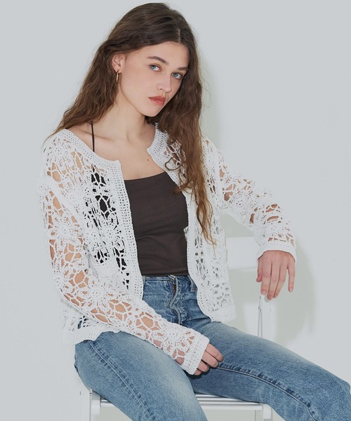 coca（coca）（コカ）の「OUT BRA  クロスキャミソール（キャミソール・レディース・ブラウン/ホワイト/ブラック・L/M/S）」の14枚目の写真