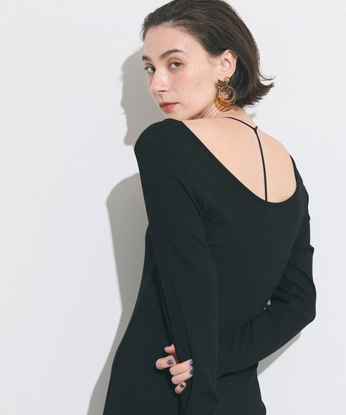 coca（coca）（コカ）の「OUT BRA  クロスキャミソール（キャミソール・レディース・ブラウン/ホワイト/ブラック・L/M/S）」の18枚目の写真