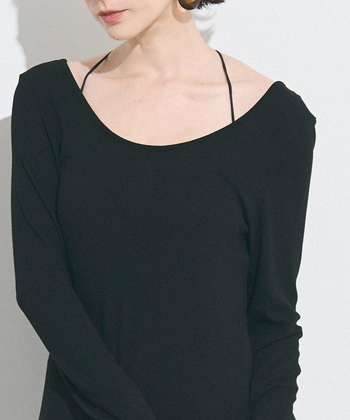 coca（coca）（コカ）の「OUT BRA  クロスキャミソール（キャミソール・レディース・ブラウン/ホワイト/ブラック・L/M/S）」の19枚目の写真