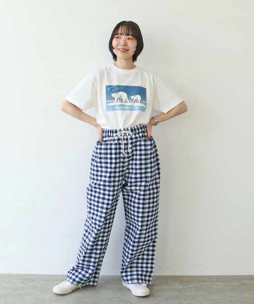 PAR ICI（パーリッシィ）の「【WEB限定】POLAR BEAR fam.Tシャツ（Tシャツ/カットソー・レディース・サックスブルー/グレー/ホワイト・FREE）」の12枚目の写真
