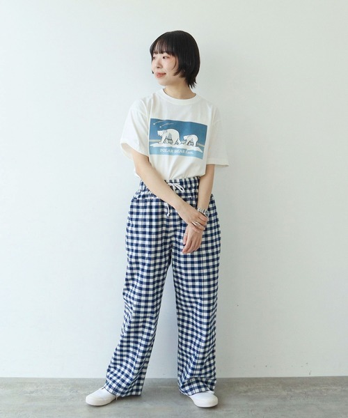 PAR ICI（パーリッシィ）の「【WEB限定】POLAR BEAR fam.Tシャツ（Tシャツ/カットソー・レディース・サックスブルー/グレー/ホワイト・FREE）」の11枚目の写真