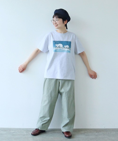PAR ICI（パーリッシィ）の「【WEB限定】POLAR BEAR fam.Tシャツ（Tシャツ/カットソー・レディース・サックスブルー/グレー/ホワイト・FREE）」の20枚目の写真