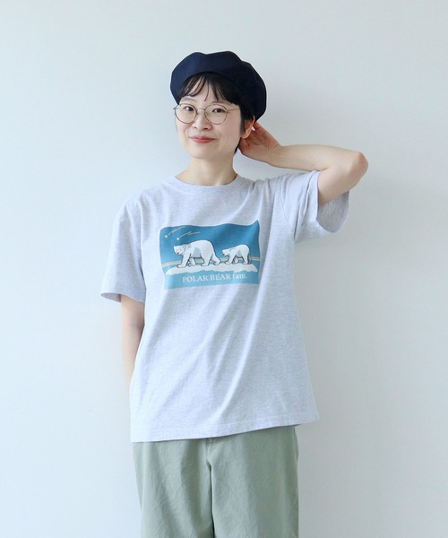 PAR ICI（パーリッシィ）の「【WEB限定】POLAR BEAR fam.Tシャツ（Tシャツ/カットソー・レディース・サックスブルー/グレー/ホワイト・FREE）」の16枚目の写真