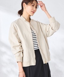 GALLORIA（ギャローリア）の「【はっ水・防花粉】リブ使いブルゾン（ブルゾン）」